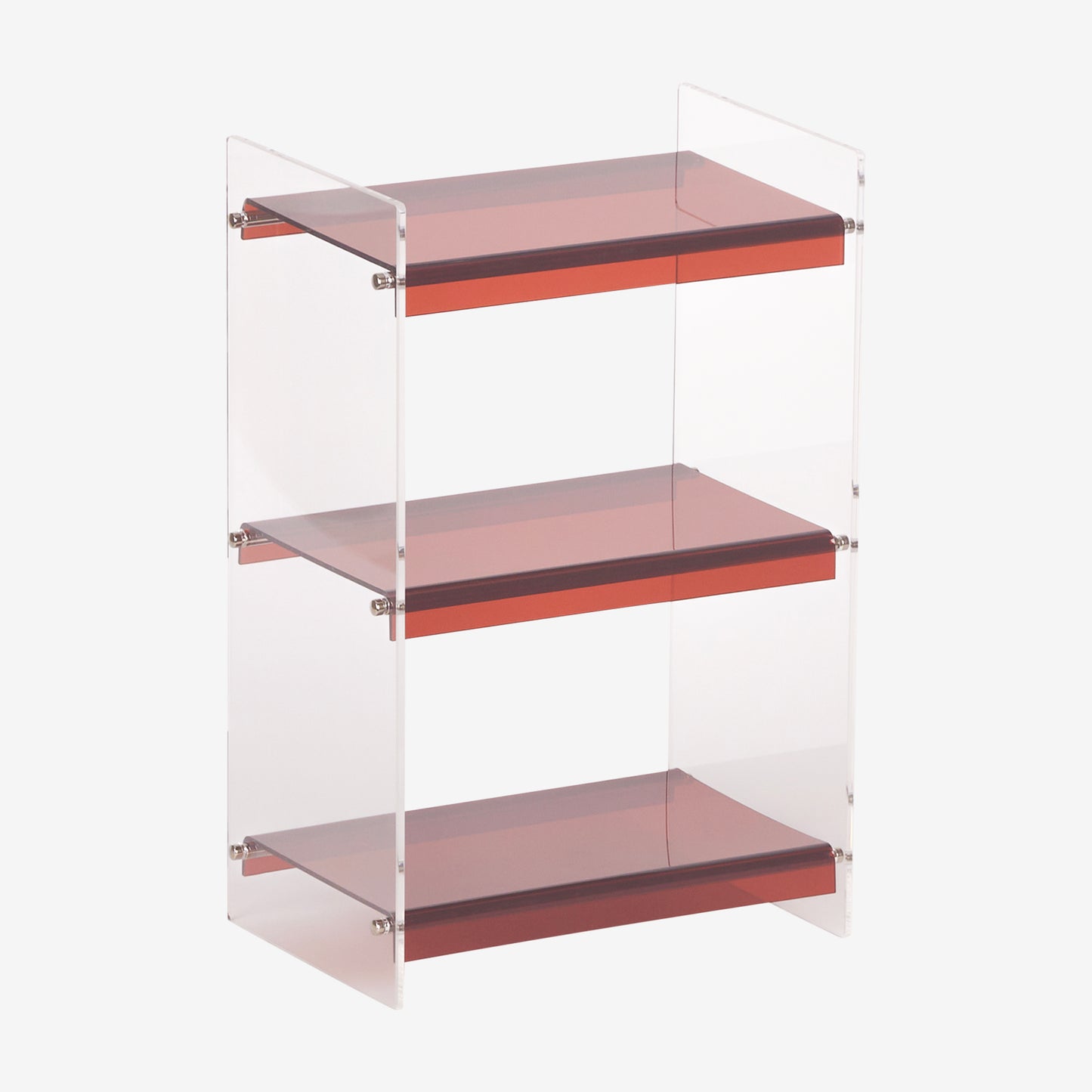 Acrylic Organiser Rack - 3-tier Shelf Storage Display Stand (Amber)