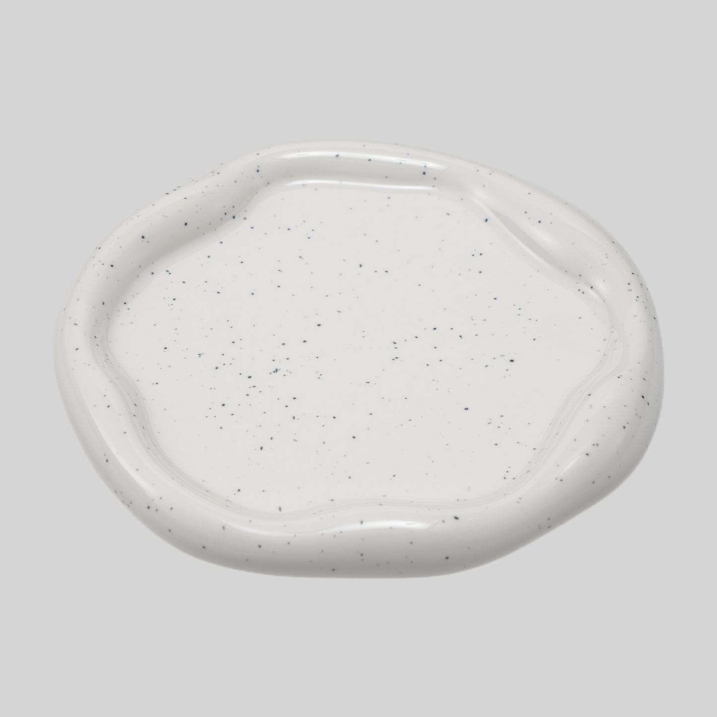 Puddle Decorative Tray (Speckled White, 19 x 19 x 2 cm)