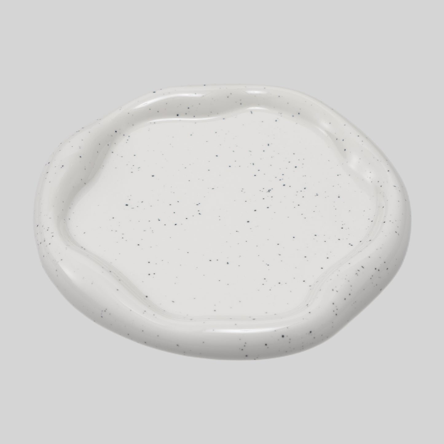 Puddle Decorative Tray (Speckled White, 19 x 19 x 2 cm)