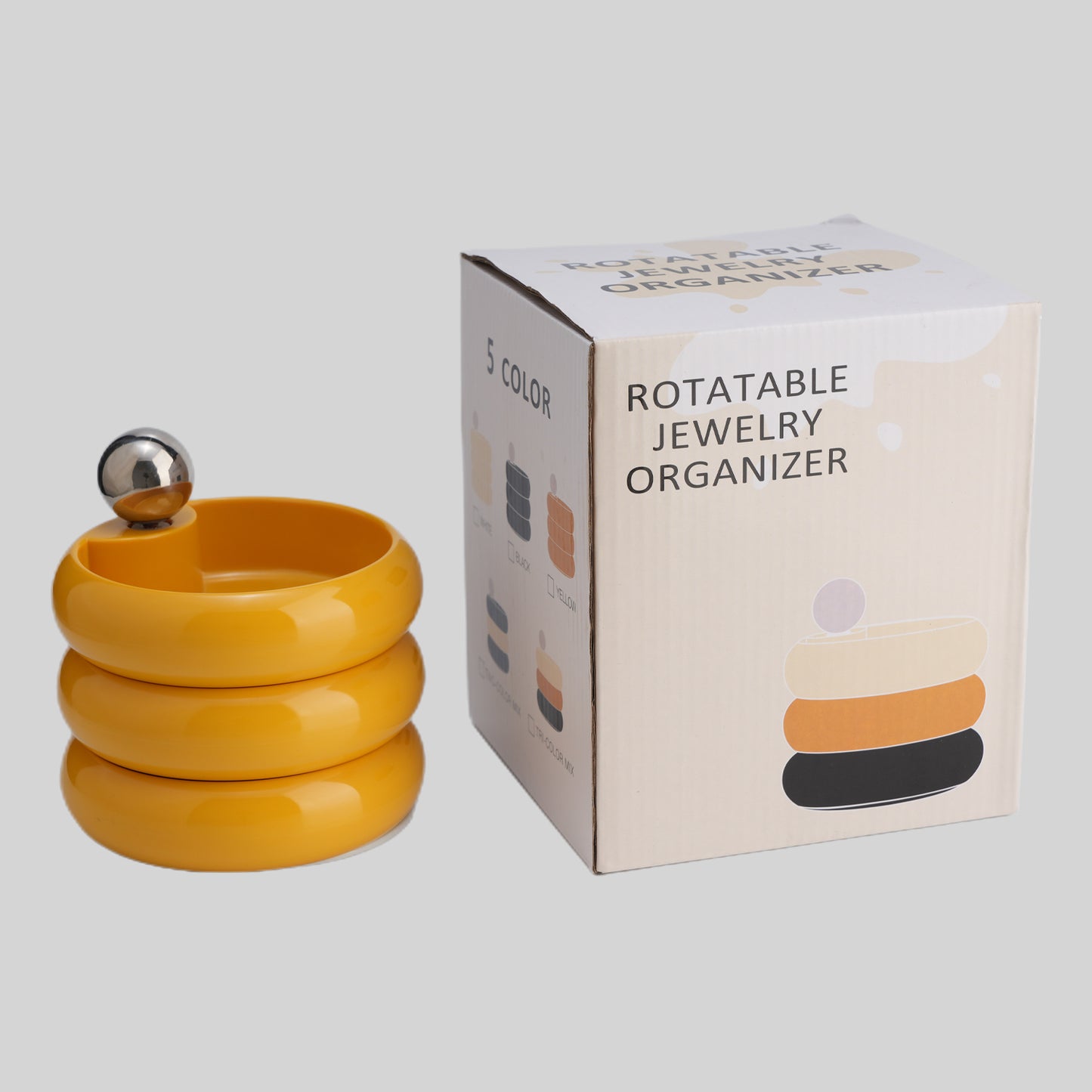 Jewellery Organiser Box (Mustard)