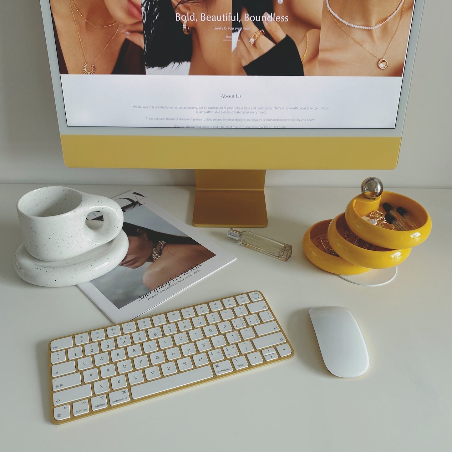 Jewellery Organiser Box (Mustard)